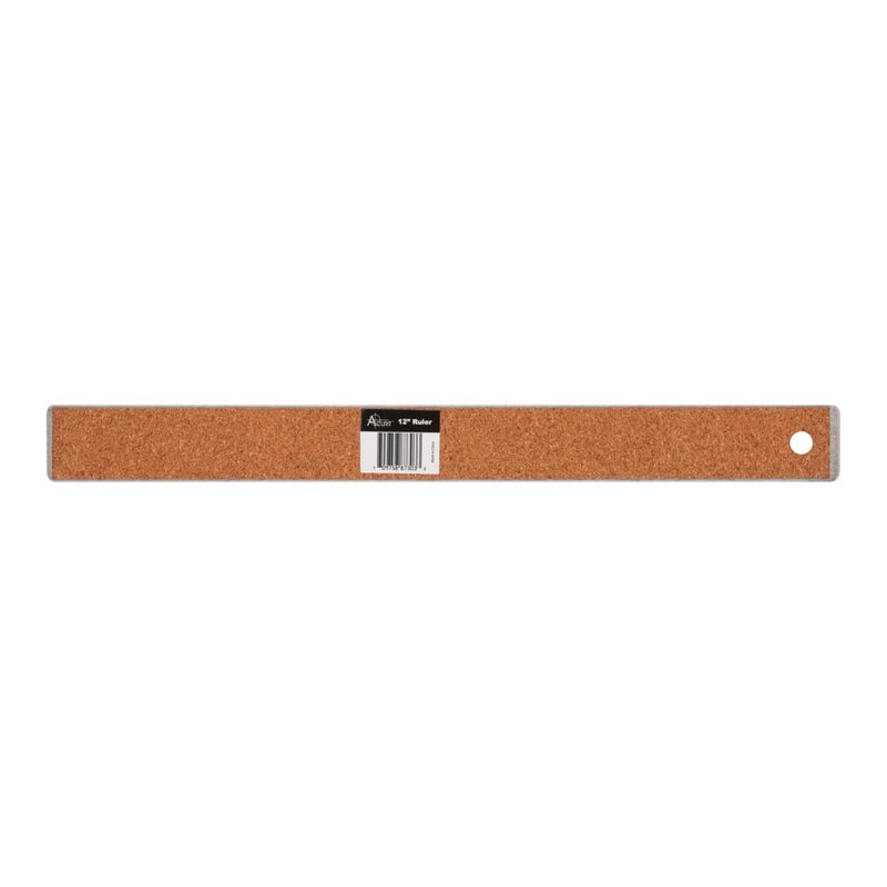 Acurit Stainless Steel 12 Inch Ruler Cork Back Measuring Ruler, Used for Drafting, Measuring, Drawing, Art - Image 3